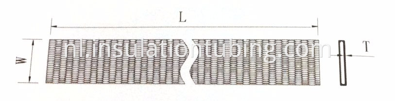 TLFZ Non Shrinkable Dacron Textile Sleeving drawing